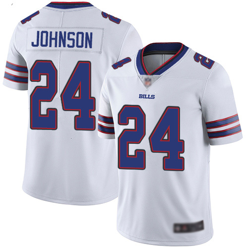 Men Buffalo Bills #24 Taron Johnson White Vapor Untouchable Limited Player NFL Jersey